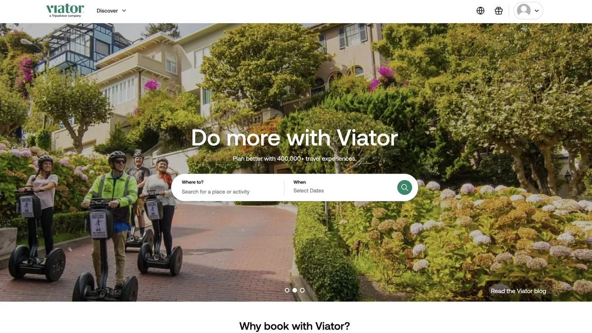 Viator screenshot